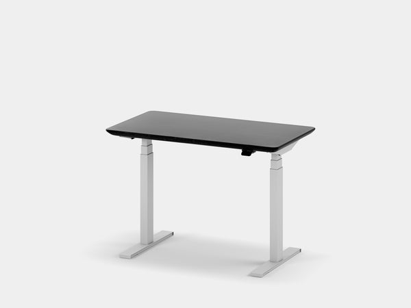 Oakywood Standing Desk Pro Mini Bundle in black with white accents – stylish mini workspace with Standing Desk Pro Mini | black, , white