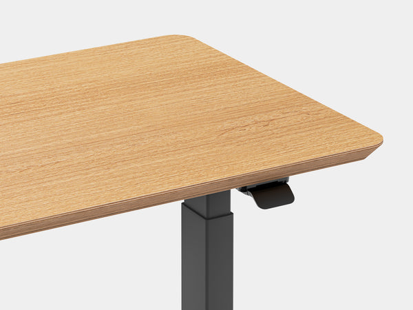 Oakywood Standing Desk Pro Mini Bundle crafted from oak veneer with black finish – stylish ergonomic mini workspace with Standing Desk Pro Mini | oak veneer, , black