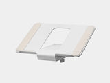 white steel laptop mount for desk shelf | white, 