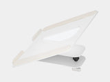 white steel laptop mount for desk shelf | white, 