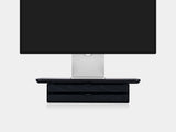 black, dual drawer, black