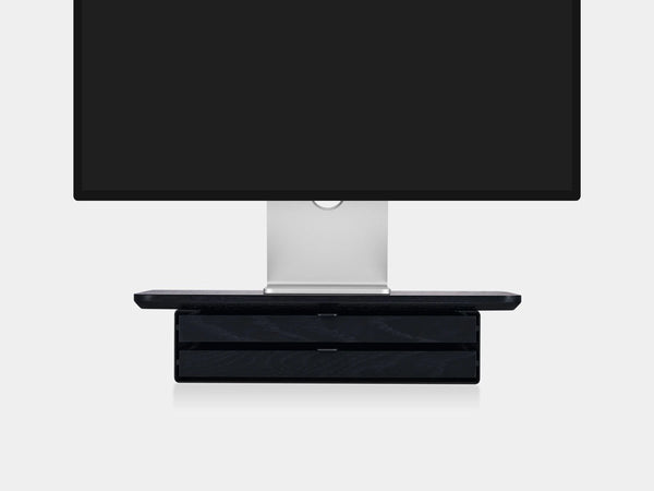 black, dual drawer, black