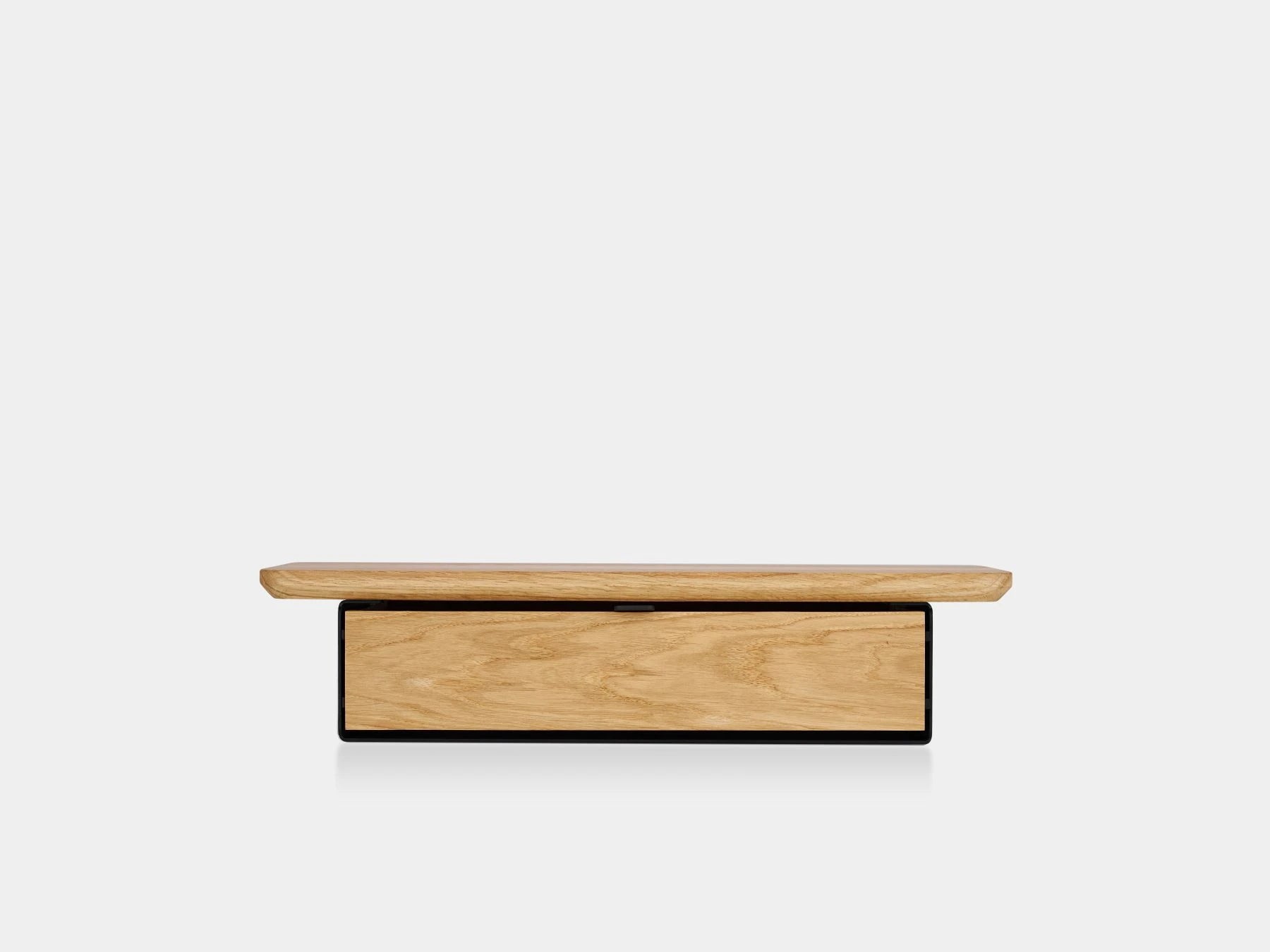 oak, single drawer, black