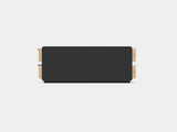 oakywood oak modular drawer with black base | light oak, dual drawer, black