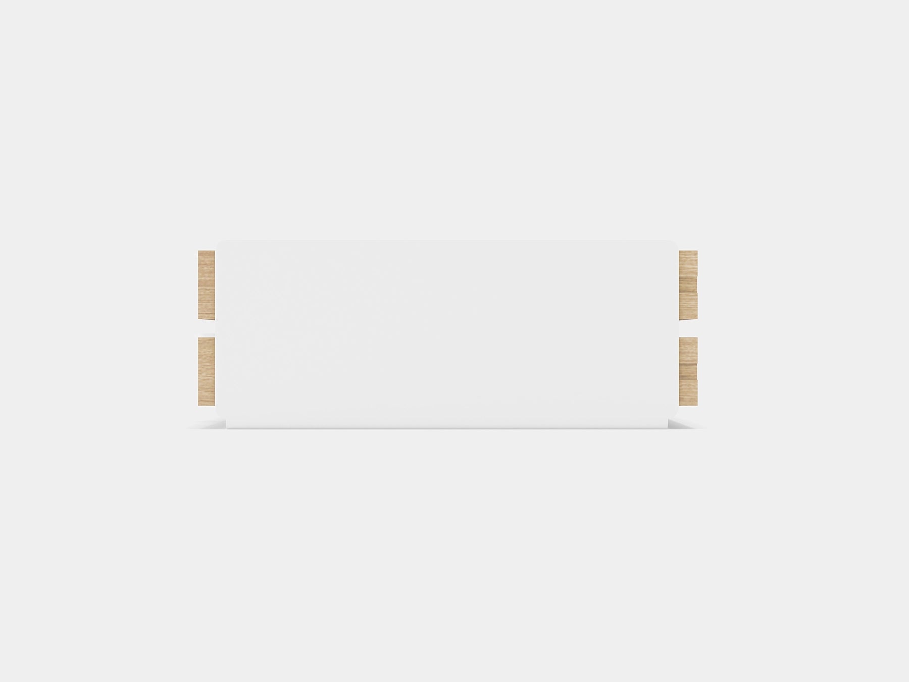 oakywood oak modular drawer with white base | light oak, dual drawer, white