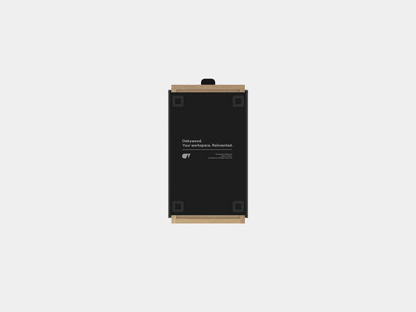oakywood small oak modular drawer with white base | light oak, , black