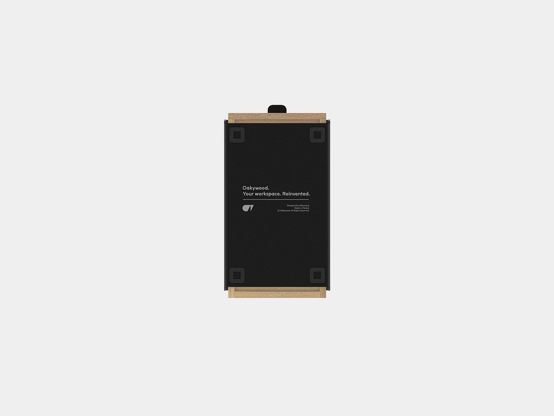 oakywood small oak modular drawer with white base | light oak, , black