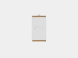 oakywood small oak modular drawer with white base | light oak, , white