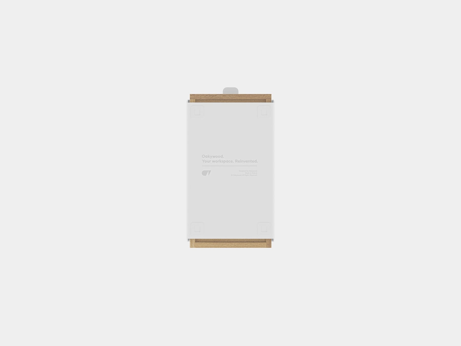 oakywood small oak modular drawer with white base | light oak, , white