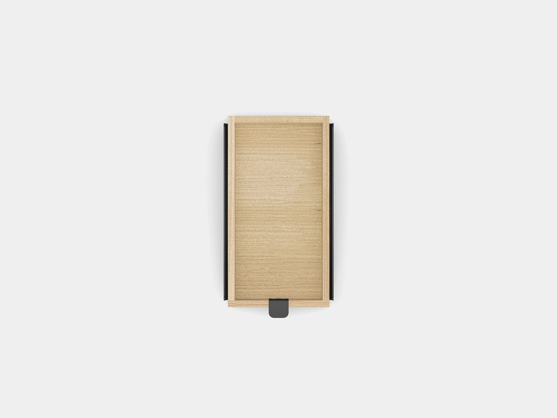 oakywood small oak modular drawer with white base | light oak, , black