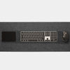 oakywood extra large anthracite felt desk mat top view | anthracite, 100x40