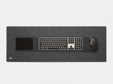 oakywood extra large anthracite felt desk mat top view | anthracite, 100x40