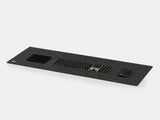 oakywood extra large anthracite felt desk mat side view | anthracite, 100x40