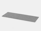 oakywood extra large grey felt desk mat empty view | grey, 100x40
