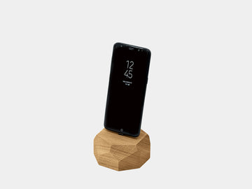 oakywood oak smartphone dock | oak, 