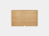 oakywood oak modular drawer with white base top view | oak, , white