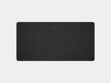 oakywood black wooden standing desk pro table top and cable management view | black, , 