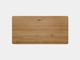 oakywood oak wooden standing desk pro table top and cable management view | oak, , 