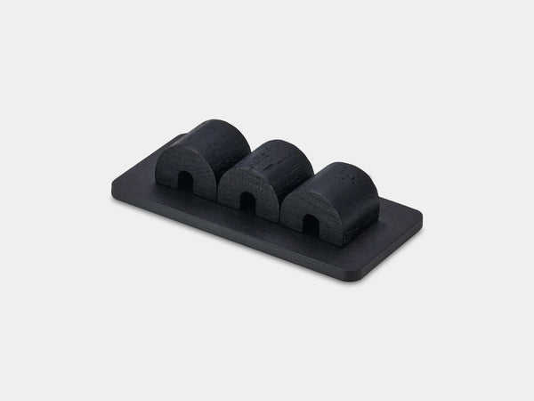 Black and black magnetic cable holder – minimalist solution to organize charging cables | black, black