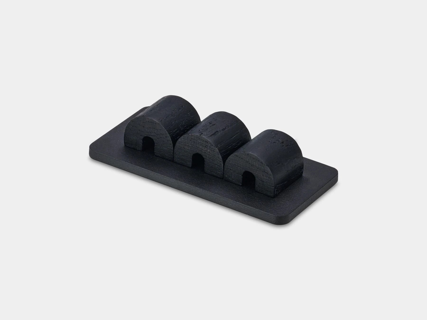 Black and black magnetic cable holder – minimalist solution to organize charging cables | black, black