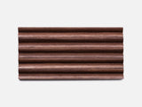 oakywood walnut penholder set top view empty | walnut, set of 5