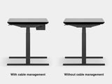 black wooden oakywood standing desk pro with black legs comparison | black, , black