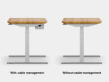 oak oakywood standing desk pro with white legs comparison | oak, , white