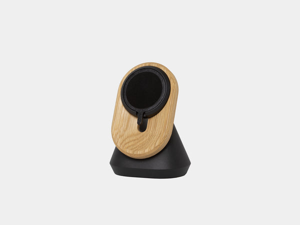 magsafe puck in oak magsafe iphone stand | -