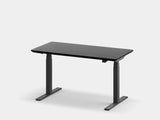 black wooden oakywood standing desk pro with black legs | black, , black