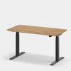 oak oakywood standing desk pro with black legs | oak, , black