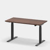walnut oakywood standing desk pro with black legs | walnut, , black