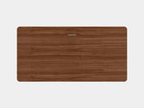 oakywood walnut veneer standing desk pro table top and cable management view | walnut veneer, , 