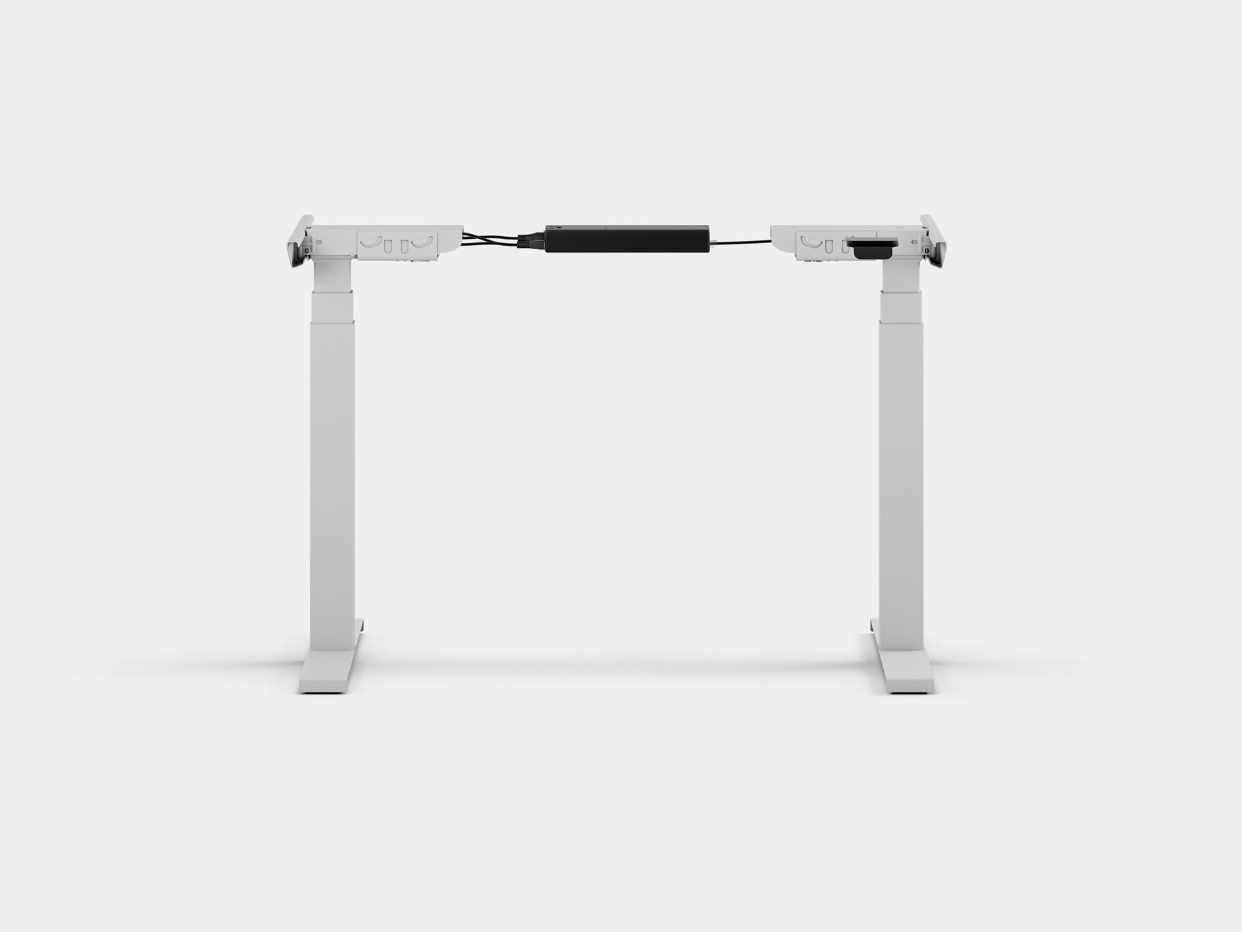 oakywood standing desk pro frame in white | white