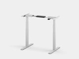 oakywood standing desk pro frame in white | white