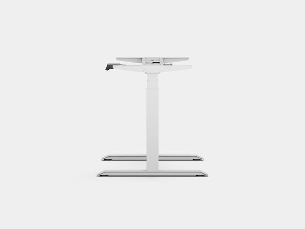 Oakywood Standing Desk Touch Frame in white – modern frame for ergonomic workspace setup | white