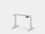 Oakywood Standing Desk Touch Frame in white – elegant white frame for touch-controlled desk | white