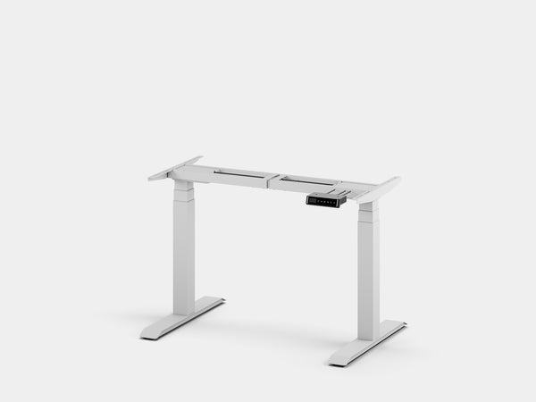 Oakywood Standing Desk Touch Frame in white – elegant white frame for touch-controlled desk | white