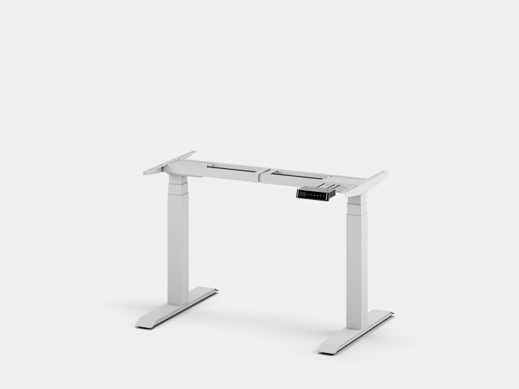 Oakywood Standing Desk Touch Frame in white – elegant white frame for touch-controlled desk | white