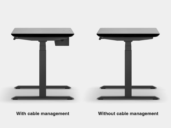 oakywood black wooden standing desk touch with black legs comparison | black, , black