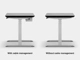 oakywood black wooden standing desk touch with white legs comparison | black, , white