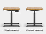 oakywood oak standing desk touch with black legs comparison | oak, , black