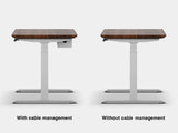 oakywood walnut standing desk touch with white legs comparison | walnut, , white