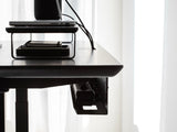 Oakywood Underdesk Organizer Grid in black – ergonomic solution for organizing cords beneath your desk | black
