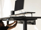 Oakywood Underdesk Organizer Grid in black – premium under-desk grid for tidy cable arrangement | black