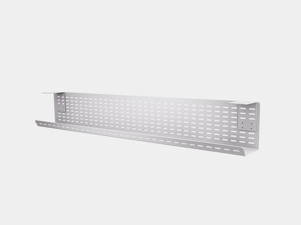 Oakywood Underdesk Organizer Grid in white – stylish solution for keeping cords and cables organized | white