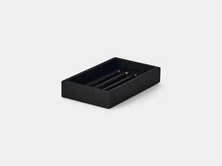 Oakywood Valet Tray in oak – practical wooden tray for compact organization | black, small