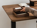 Wooden stackable tray | walnut, 
