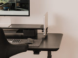 laptop vertical desk shelf mount| black