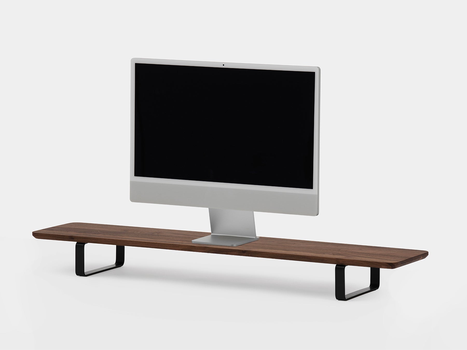 Wood desk with monitor shelf hotsell