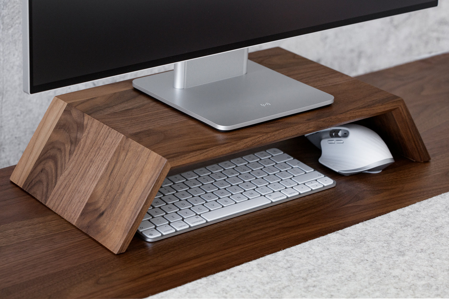 Monitor Stand - Wooden iMac Computer riser